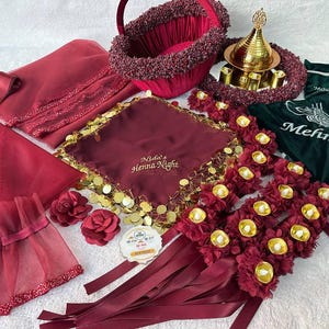 Henna Night Bride and Groom Wedding Sets-Henna-Nacht-Hochzeitssets für Braut und Bräutigam-Kına Gecesi Gelin ve Damat Düğün Seti (Bud Model)