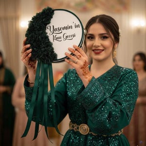 bride henna night wedding dance tambourine