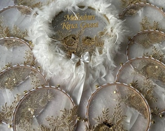 Personalized Wedding Tambourine Set | Team Bride & Bridesmaid Edition