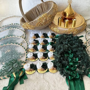 Henna Night Bride and Groom Wedding Sets - Henna-Nacht-Hochzeitssets für Braut und Bräutigam - Kına Gecesi Gelin ve Damat Düğün (Gold)