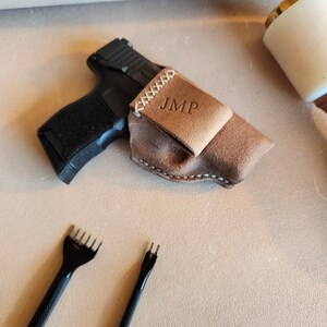 P365 IWB Lederholster mit fester Schlaufe