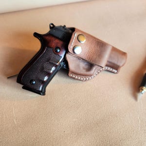 Thunder 380 Plus IWB Leather Holster with 1.5 snap loop
