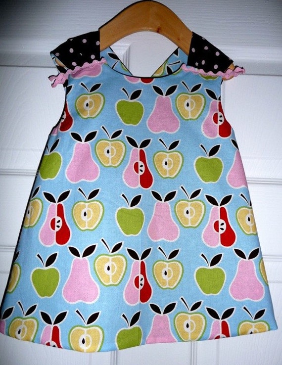 Items similar to CHILDREN -Reversible Pinafore Top - Alexander Henry ...