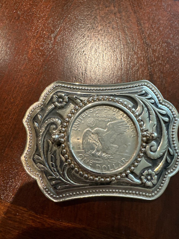 Silver handmade belt buckle