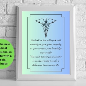 Geschenk für sie, Geschenk für ihn, Med Graduate, Graduate Nursing School, Mediziner, Heilpraktiker, Caduceus, MD, RN