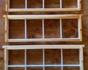 Comb honey frame inserts Shallow, Medium, or Deep - two sets (fits two standard Langstroth frames)