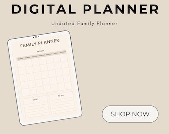 Printable Family Planner | Household Organizer | Chores, Budget, Meal & Schedule Tracker