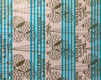 Vintage Birthday Wrapping Paper