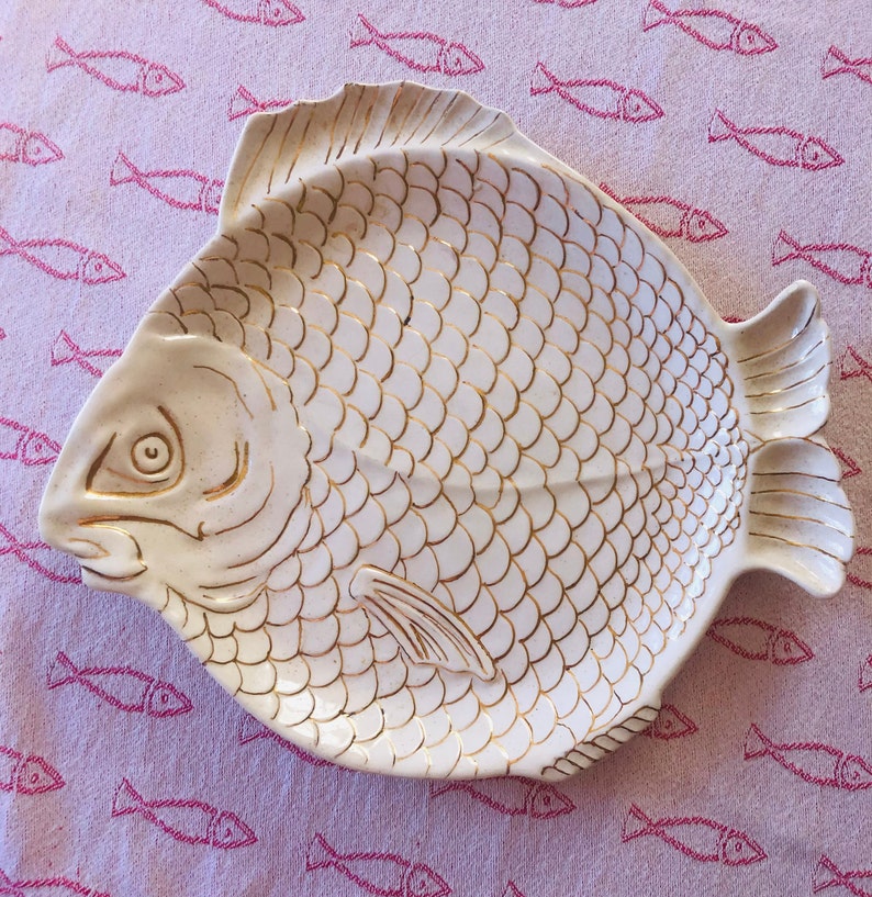Holland Mold Ceramic Fish Plate Etsy