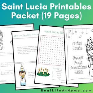 Saint Lucia Printables and Activities Packet - Instant Download
