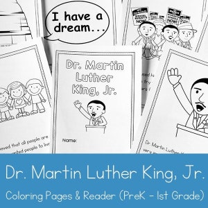 Dr. Martin Luther King, Jr. Coloring Book and Reader for Preschool - 1st Grade