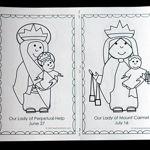 Saint Mary Coloring Book for Kids (instant Download Printable) - Etsy