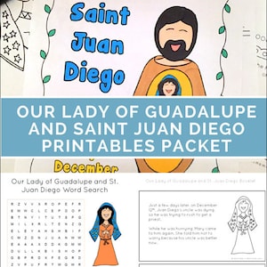 Our Lady of Guadalupe and Saint Juan Diego Printables Activity Packet