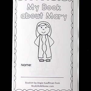 Saint Mary Coloring Book for Kids (instant Download Printable) - Etsy