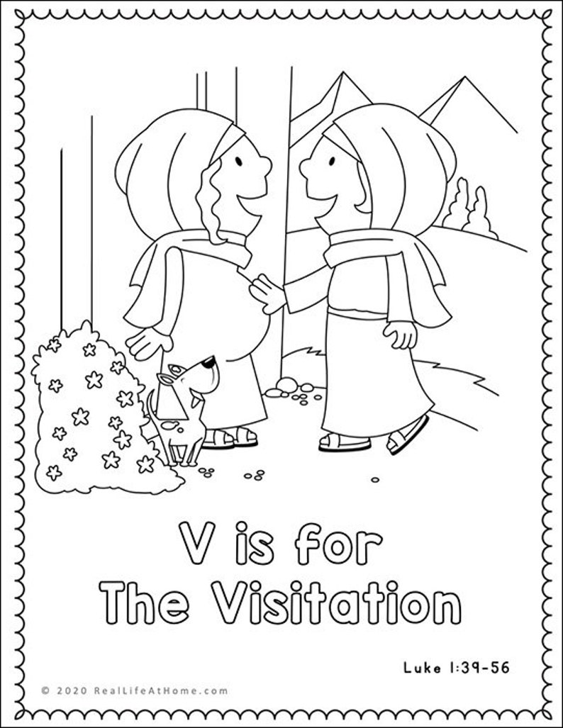 Letter V: Catholic Letter of the Week Worksheets and Coloring Pages for Preschool, Kindergarten, and First Grade image 6