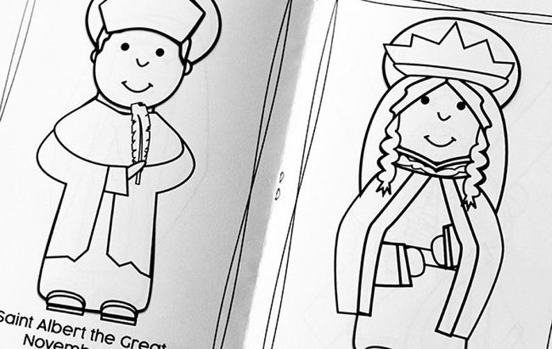 Catholic Saints Coloring Book for November image 5