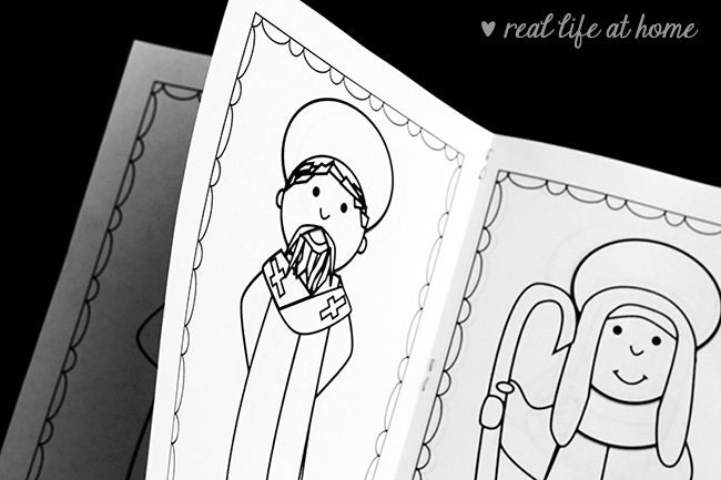 12 Catholic Saints Coloring Books for the Whole Year (bundle) - Etsy