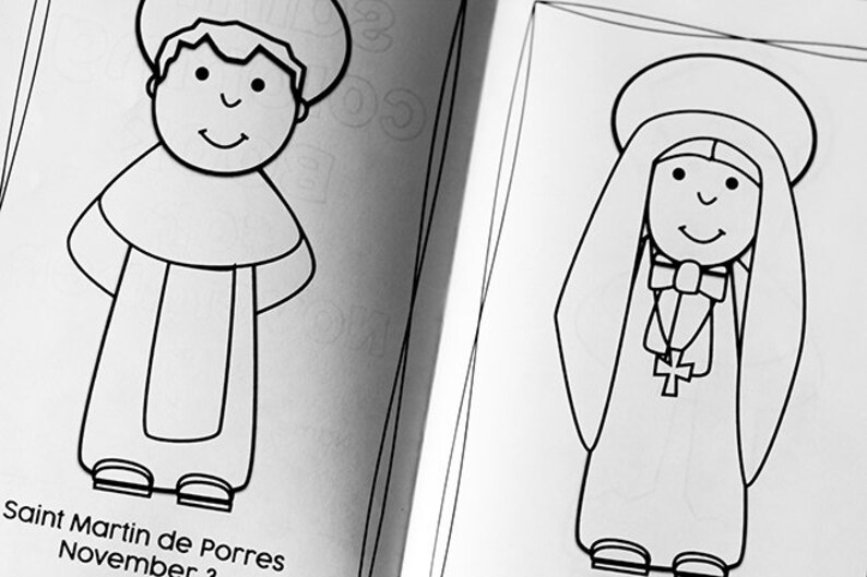 Catholic Saints Coloring Book for November image 6
