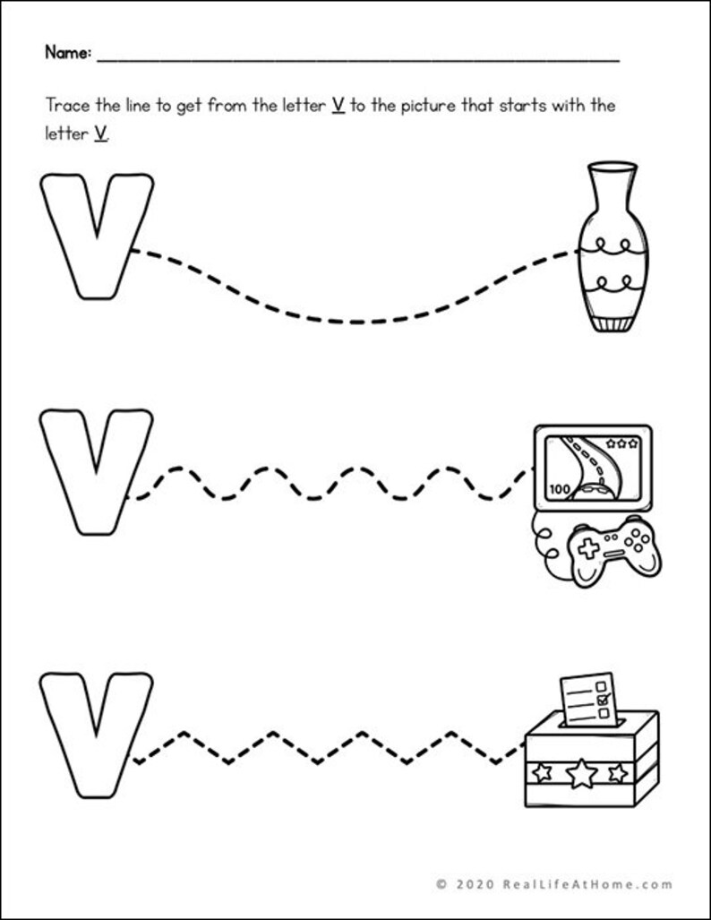 Letter V: Catholic Letter of the Week Worksheets and Coloring Pages for Preschool, Kindergarten, and First Grade image 8