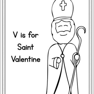 Letter V: Catholic Letter of the Week Worksheets and Coloring Pages for Preschool, Kindergarten, and First Grade image 4