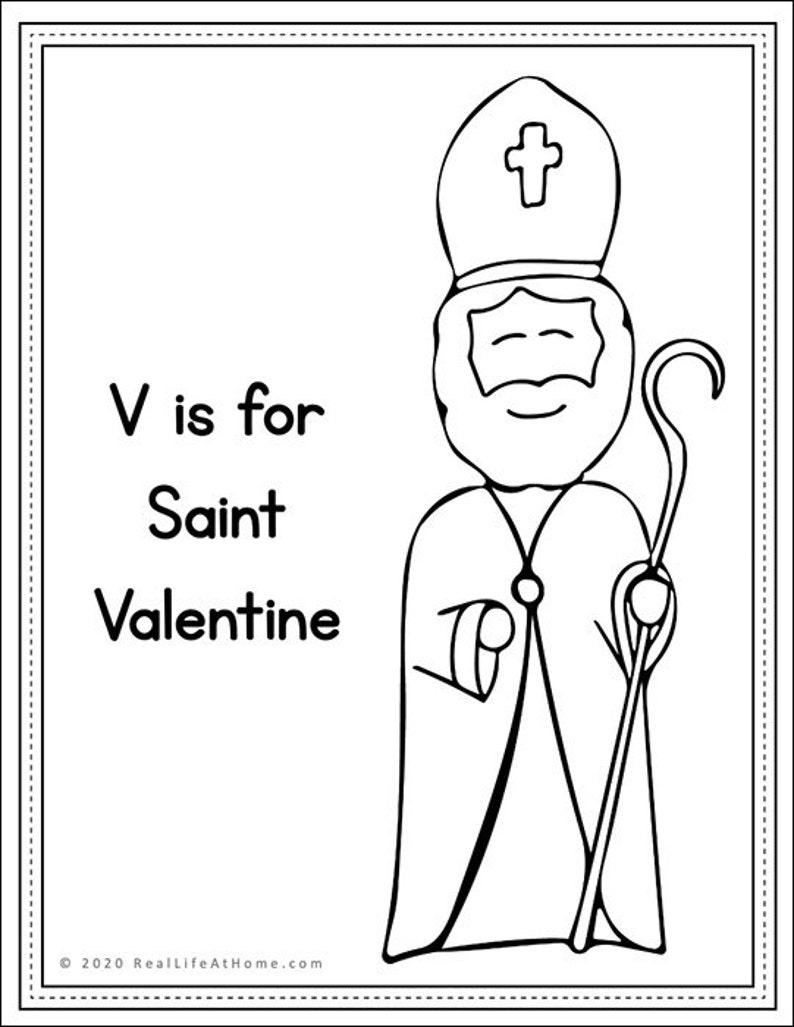 Letter V: Catholic Letter of the Week Worksheets and Coloring Pages for Preschool, Kindergarten, and First Grade image 4