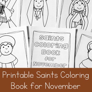 Catholic Saints Coloring Book for November image 7