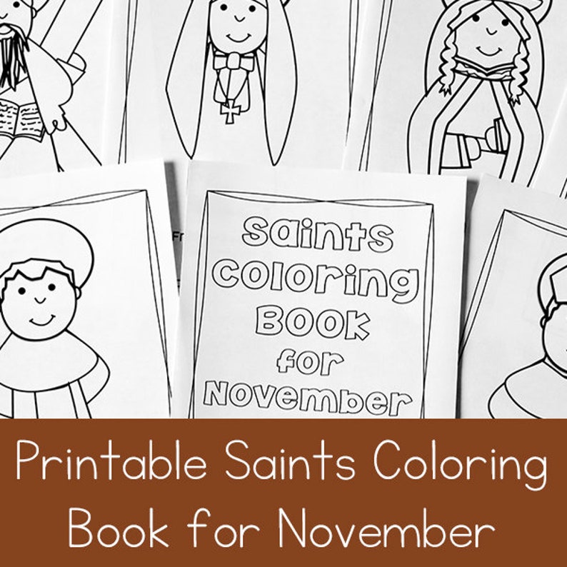 Catholic Saints Coloring Book for November image 7