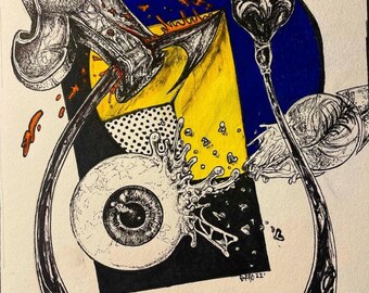 Occhio di chi guarda - Dipinto originale