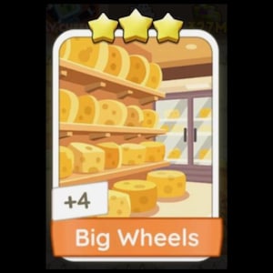 Big Wheels with 3 Star - Digital Sticker