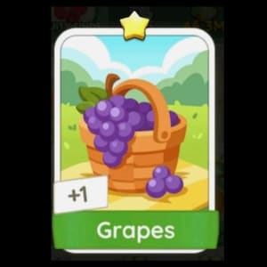 Grapes with 1 Star - Digital Sticker