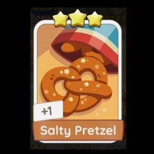 Salty Pretzel with 3 Star - Digital Sticker