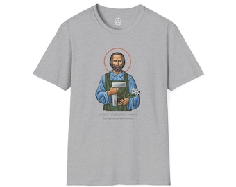 Saint Joseph | Work Hard. Pray Hard. T-Shirt