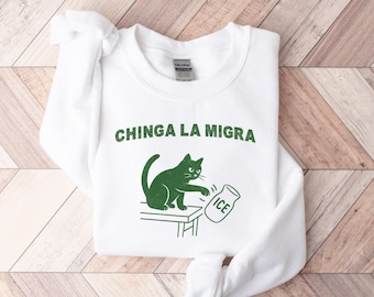 Pro Immigration Cat Shirt, Abolish ICE Sweatshirt, Anti Trump Hoodie
