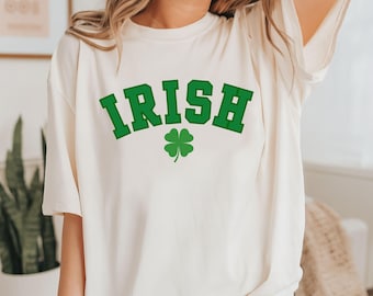 Retro Irish Shamrock Sweatshirt, St Patricks Day Shirt and Hoodie