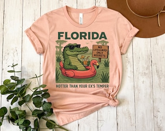 Florida Alligator Graphic Tee, Comfort Colors Shirt