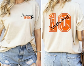 Personalized Basketball Mom Shirt: Custom Name & Number