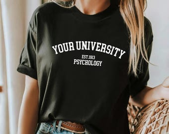 Personalized University T-Shirt: Custom College Graduation Tee