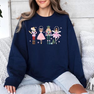 Cute Nutcracker Christmas Sweatshirt, Nutcracker Tshirt, Cute Holiday Gift, Womens Christmas Hoodie, Christmas Gift