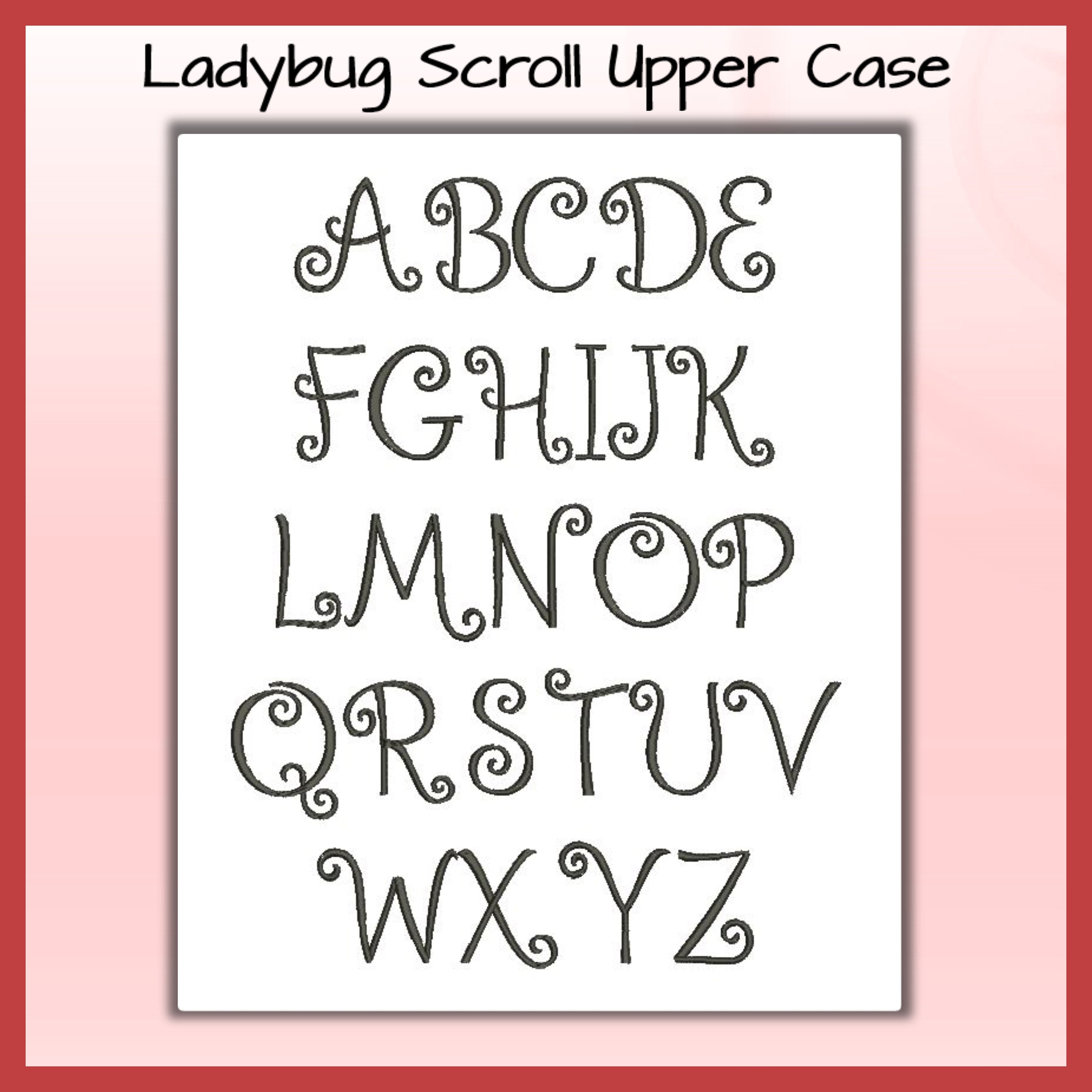 Ladybug Cursive Ladybug Cutie Set With Font - Etsy
