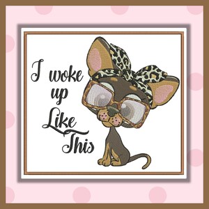 Leopard Chihuahua Lovers Set met lettertype