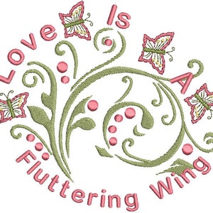 Swirls & Butterflys Embroidery Designs set.. image 2