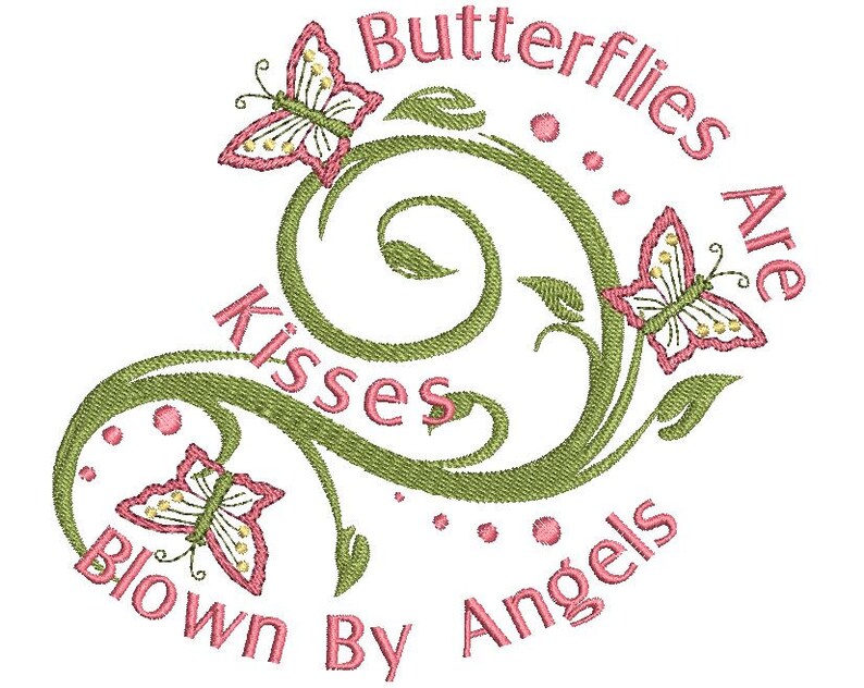 Swirls & Butterflys Embroidery Designs set.. image 1