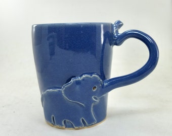 elephant mug with trunk handle!