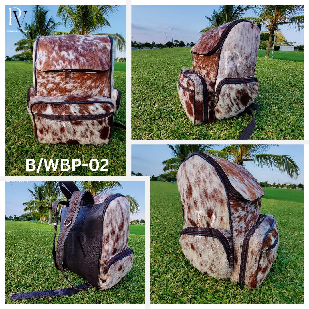 BRAZILIAN COWHIDE BACKPACK ❤️ Brazilian Cowhide Backpack/ Cowhide Leather Backpack Hair on  main image 2