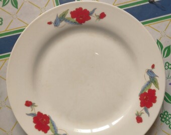 floral plate