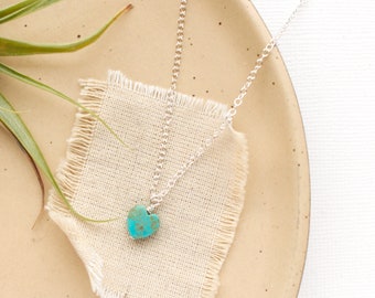 Little Turquoise Heart Necklace