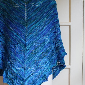 Knitting Pattern for Leila Shawl and Shawlette