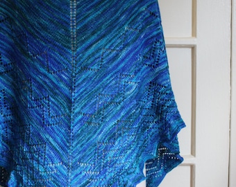 Knitting Pattern for Leila Shawl and Shawlette