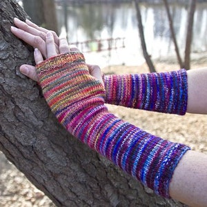 Knitting Pattern for Freemans Alley Mitts Armwarmers