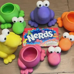 Nerds Candy Holder STL File – Fun Snack Box for 3D Printing – Multicolor & Single Extruder – Cute Storage Case – Digital Download